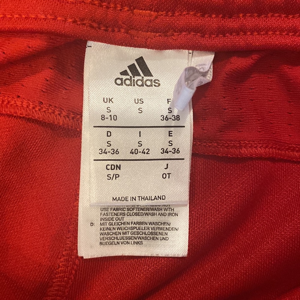 Red addidas joggers - Picture 4 of 6